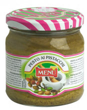 Afbeelding in Gallery-weergave laden, Pistache pesto bereid met extra vergine olijfolie  0,400 gr
