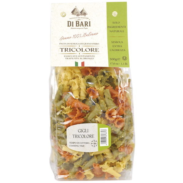 Pasta Gigli Tricolore / handmade in Italy 500gr